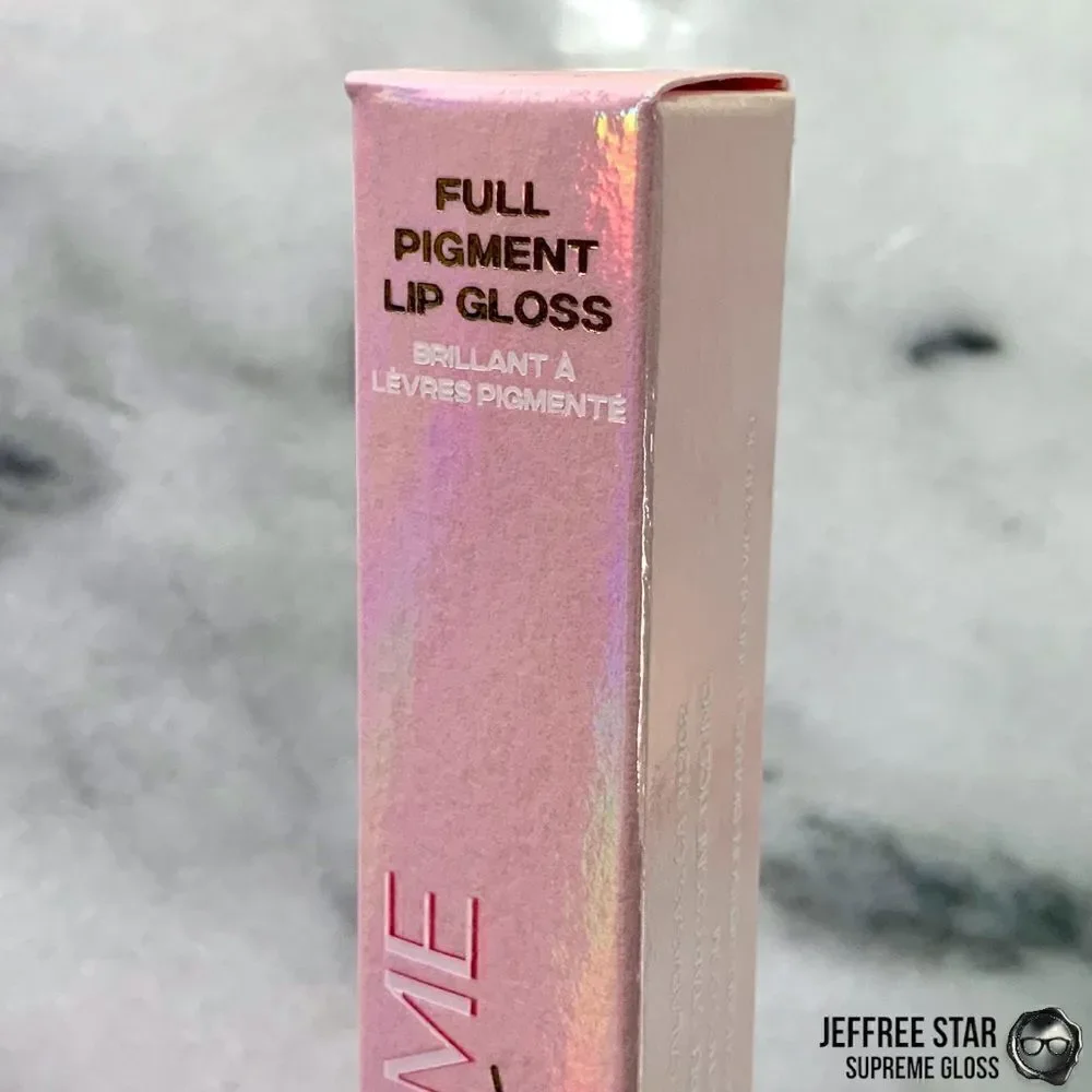 JEFFREE STAR EVERYBODY KNOWS SUPREME GLOSS FULL PIGMENT LIP COLOR IN RED ORANGE